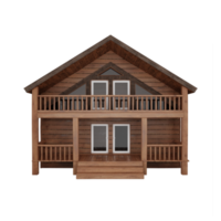 casa de madeira com tres andares png