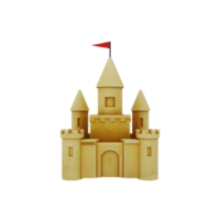 Sand castle isolated png