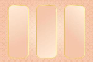 fondo abstracto de lujo moderno con elementos de línea dorada. fondo de oro rosa moderno para el diseño vector