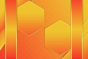 Modern luxury abstract background with golden line elements. modern yellow orange background for design vector