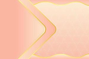 Modern luxury abstract background with golden line elements. modern pink gold background for design vector