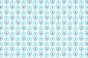 Pattern with hearts in blue tones. abstract gradient background vector