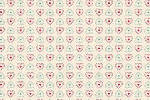 Pattern with hearts in retro vintage tones. abstract gradient background vector