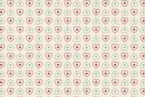 Pattern with hearts in retro vintage tones. abstract gradient background vector