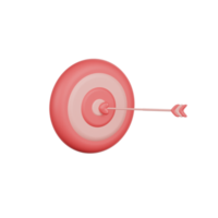 valentine target love 3d Illustration png