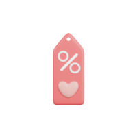 valentinstag rabatt 3d illustration png