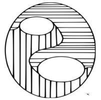 Black and white stained glass template and patterns vector