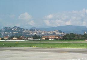 Upper town in Bergamo photo