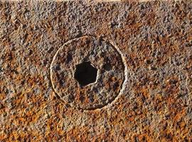 industrial style brown rusted steel texture background photo