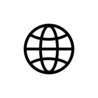 Internet simple flat icon vector illustration
