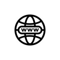 Internet simple flat icon vector illustration