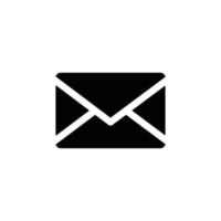 Email simple flat icon vector illustration