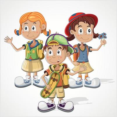 Free brother and sister - Vector Art Free brother and sister - Vector Art