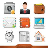 Business icons set vector illustration