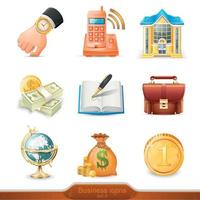 Business icons set vector illustration