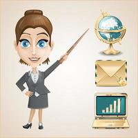 Businesswoman vector illustration