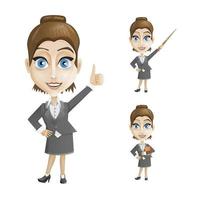 Cartoon businesswoman vector illustration