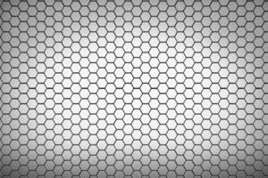 Futuristic and technological hexagonal background. 3d rendering photo