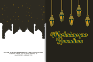 Ramadan kareem voor heilig maand van moslim png