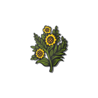 Little plant leaves icon  start of spring. png
