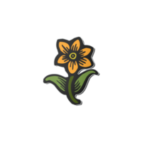 Little plant leaves icon  start of spring. png
