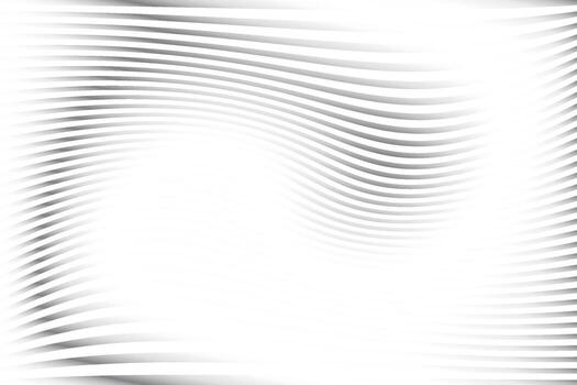 Abstract white and gray color, modern design stripes background with geometric round shape, wave pattern. Vector illustration.