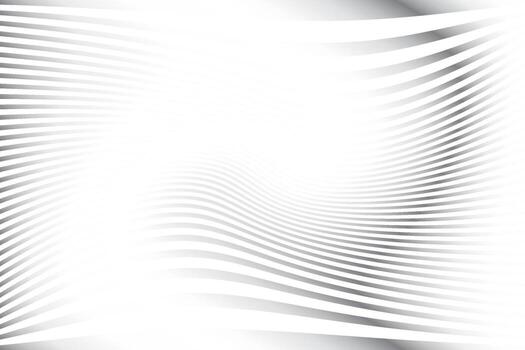 Abstract  white and gray color, modern design stripes background with geometric round shape, wave pattern. Vector illustration.