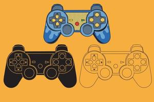 consola de juegos- vector, diseño de ilustración vector