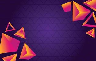 Gradient Tringular Shapes Decoration vector