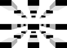 fondo geométrico abstracto. arte vectorial de ilusión óptica psicodélica en estilo a cuadros. fondo abstracto sin fin vector