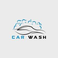plantilla vectorial de diseño de logotipo de lavado de coches, logotipo de lavado de coches, limpieza de coches, diseño de logotipo vectorial de lavado y servicio. vector