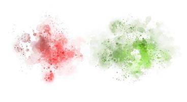 colorful watercolor stains and splashes vector