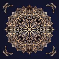 Luxury Mandala Arabesque Pattern Arabic Islamic east style  Golden Decorative mandala design with arabesque pattern Arabic Islamic east style. vector