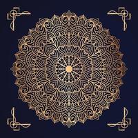 Luxury Mandala Arabesque Pattern Arabic Islamic east style  Golden Decorative mandala design with arabesque pattern Arabic Islamic east style. vector