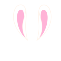 lindo dibujo de orejas de conejo png