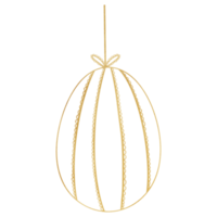 d'oro Pasqua uovo delineato png