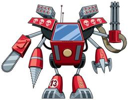 Killer Robot Cartoon vector