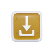 Save Smartphone App Icon 3d Illustration png