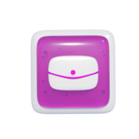 Message Smartphone App Icon 3d Illustration png