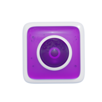 Kamera-Smartphone-App-Symbol 3D-Darstellung png