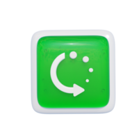 Restart Smartphone App Icon 3d Illustration png