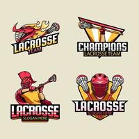 logotipo deportivo para el equipo de lacrosse vector