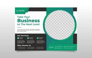 Flat Style Poster for Business vector