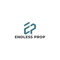 Abstract initial letter EP or PE logo in blue color isolated in white background applied for real estate assets management logo also suitable for the brands or companies have initial name PE or EP. vector
