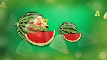 Sommerhintergrund, Wassermelone video