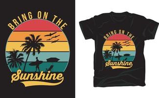 summer beach t shirt design vector