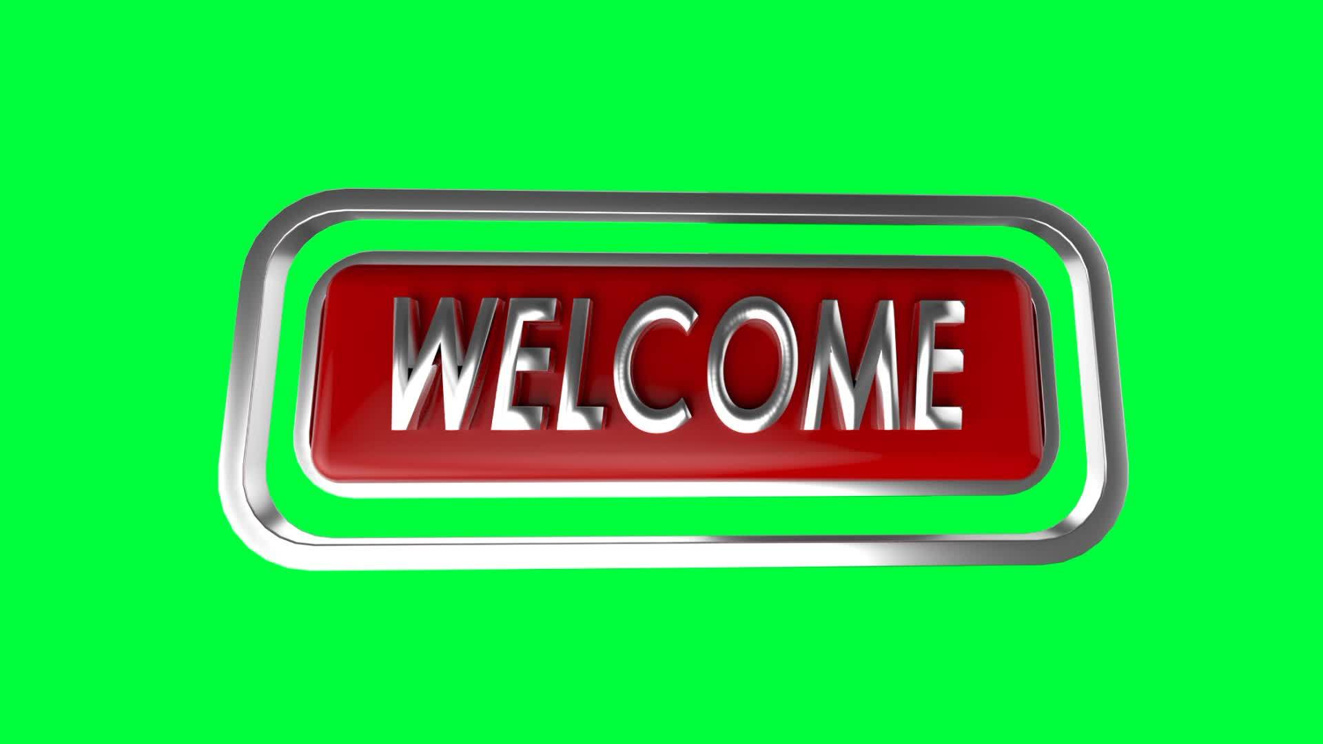 Welcome animated green screen video 18735474 Stock Video at Vecteezy