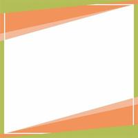 Orange, beige and green background color with stripe line shape. Suitable for social media post and web internet ads. Template layout. Frame, boarder for text, picture, advertisement. Empty space. vector