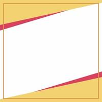 Yellow and pink background color with stripe line shape. Suitable for social media post and web internet ads. Template layout. Frame, boarder for text, picture, advertisement. Empty space. vector