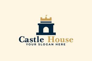 Castle House Real Estate Logo Design vector